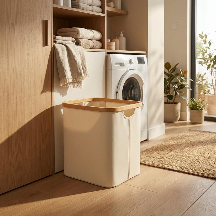 Cesta de Almacenamiento de Ropa con Cubierta Plegable