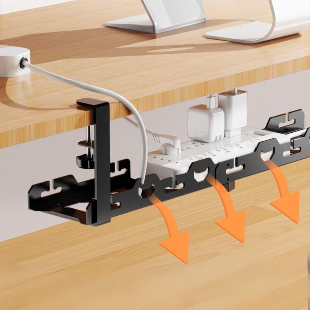 Soporte Organizador para Cables de Escritorio