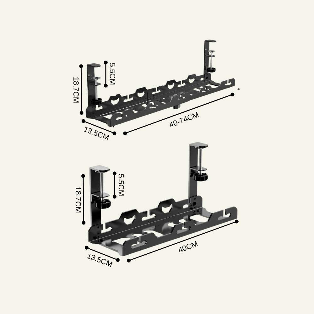 Soporte Organizador para Cables de Escritorio