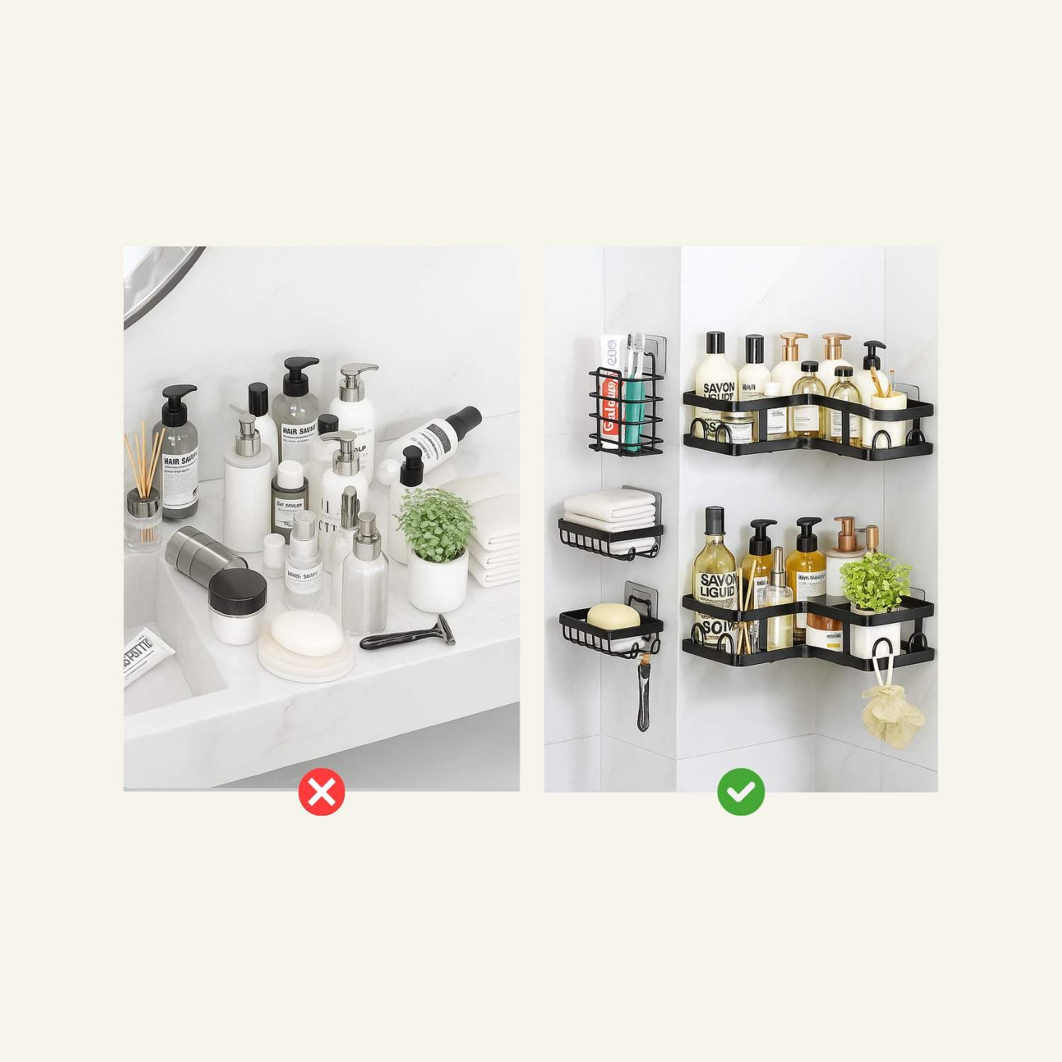 ZenWall | Set de Esquineros de Baño
