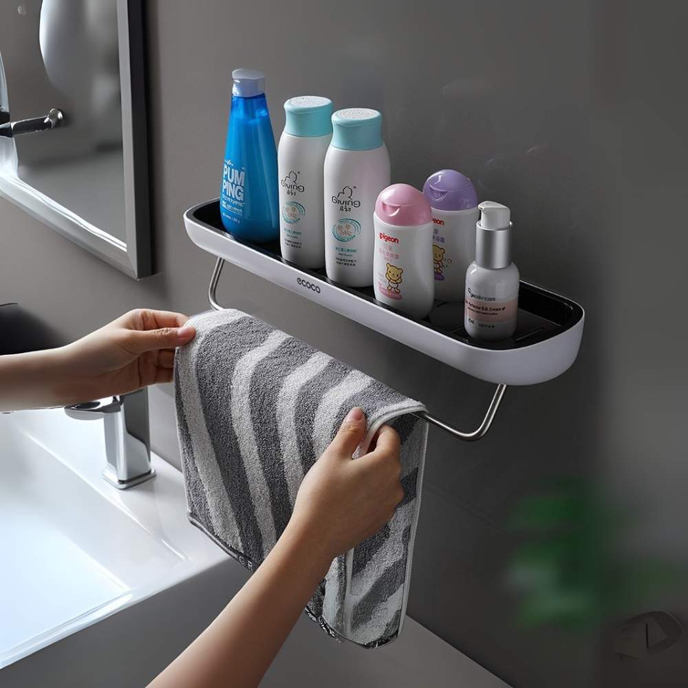 Repisa con Barra para Baño