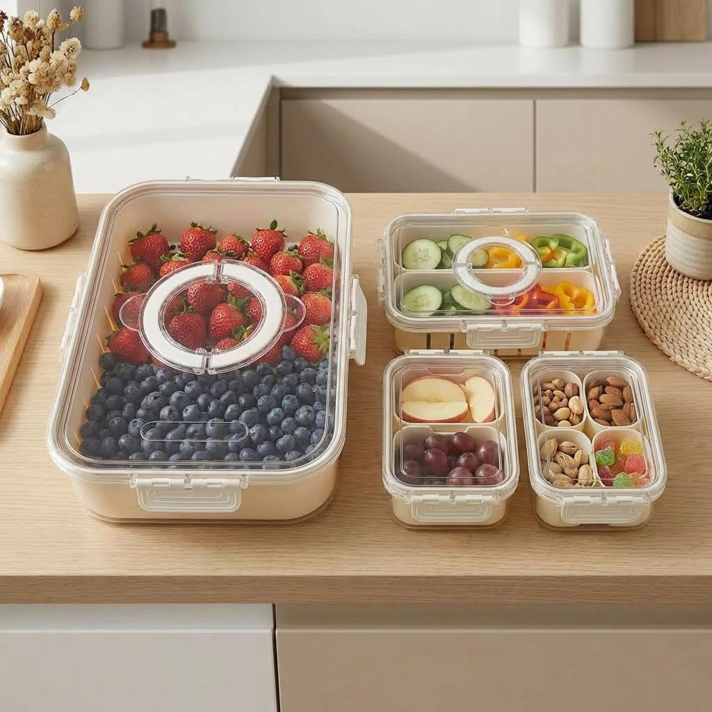 ZenTupp | Set de 4 Organizadores Planos con Escurrido