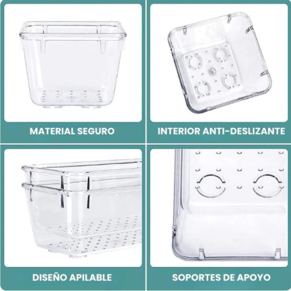 Organizadores transparentes de Escritorio