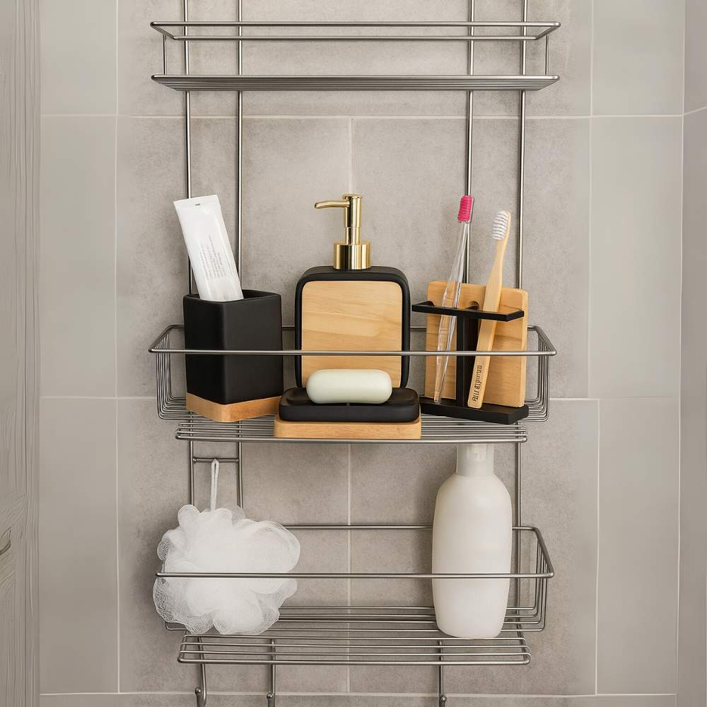 Juego de Accesorios Para Baño Bambú