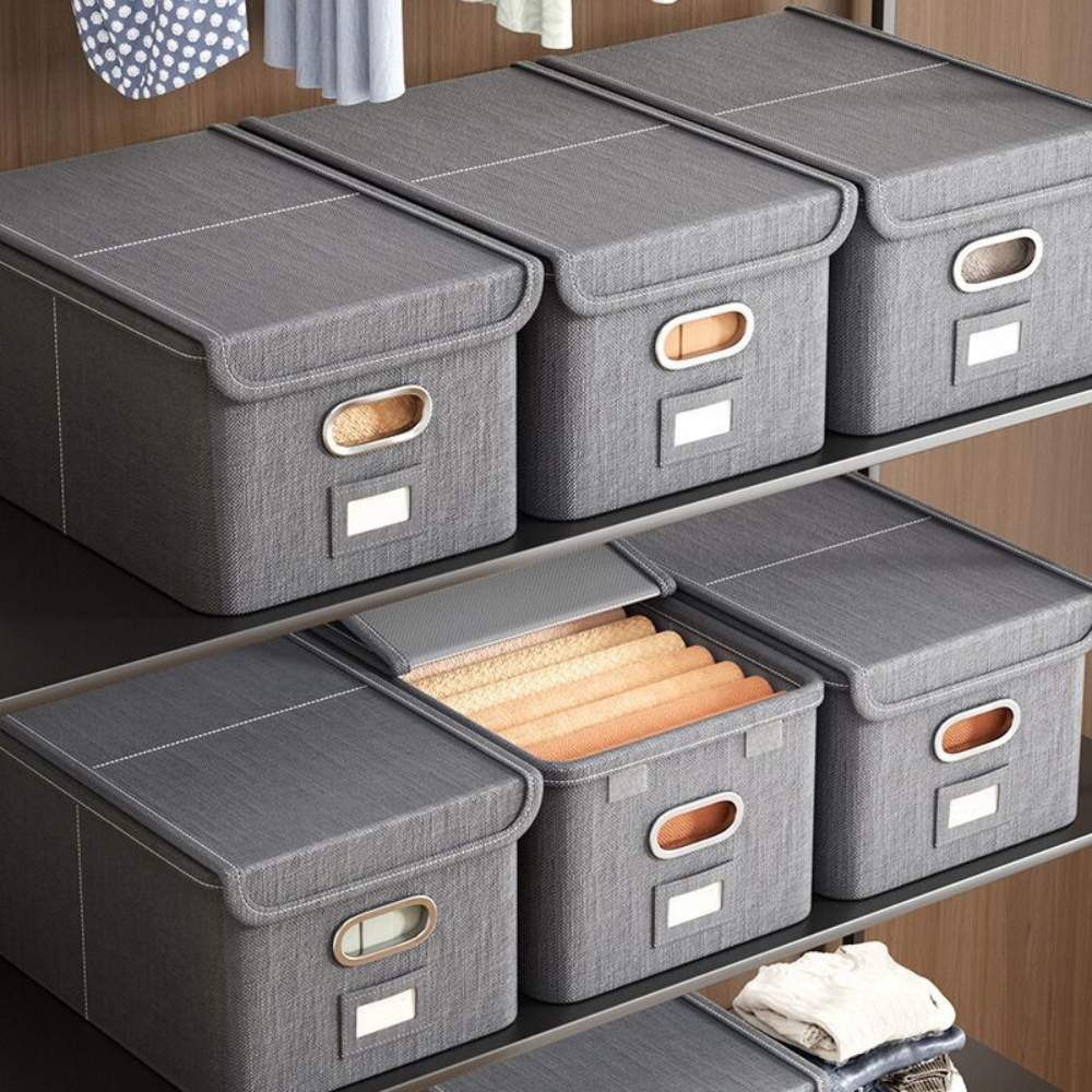 Caja Organizadora Con Tapa Para Ropa