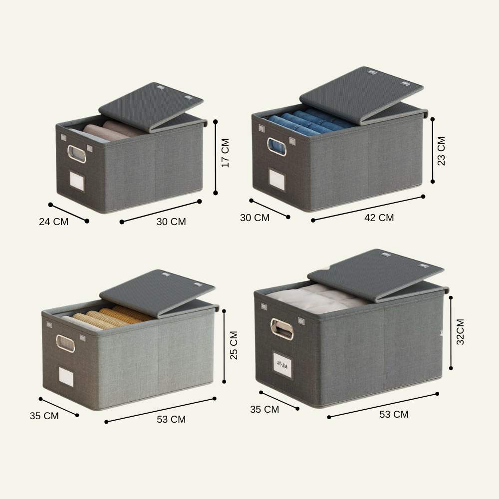 Caja Organizadora Con Tapa Para Ropa