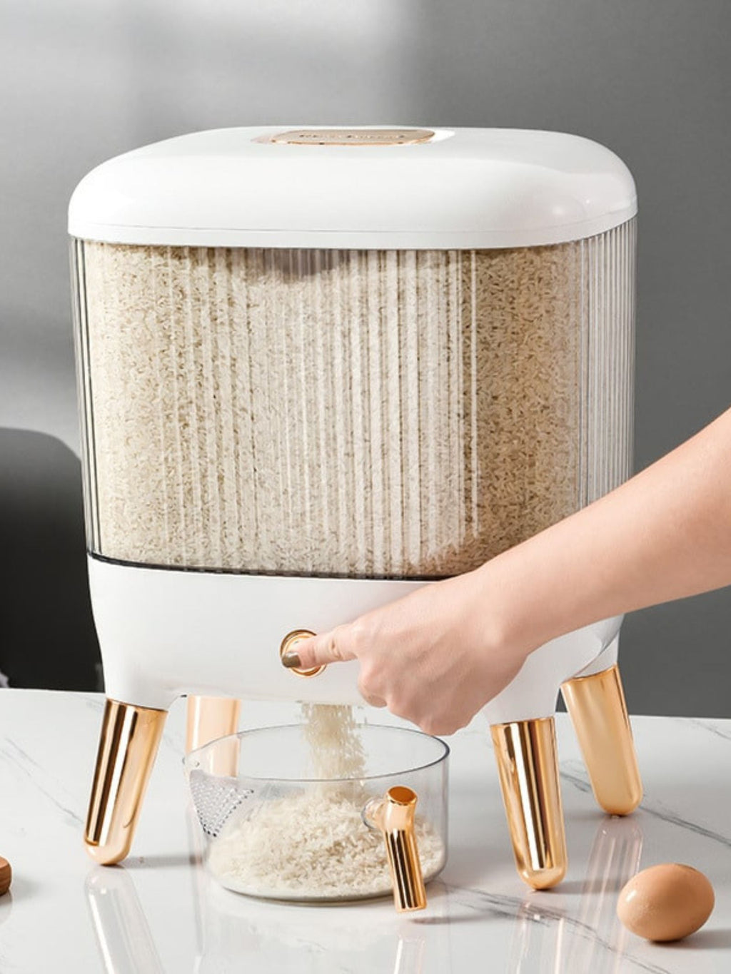 Contenedor Con Dispensador Para Arroz y Granos