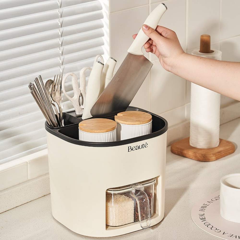 Organizador de Utensilios de Cocina y Condimentos