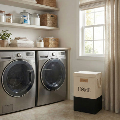 Canasto Organizador Plegable con Tapa HOME