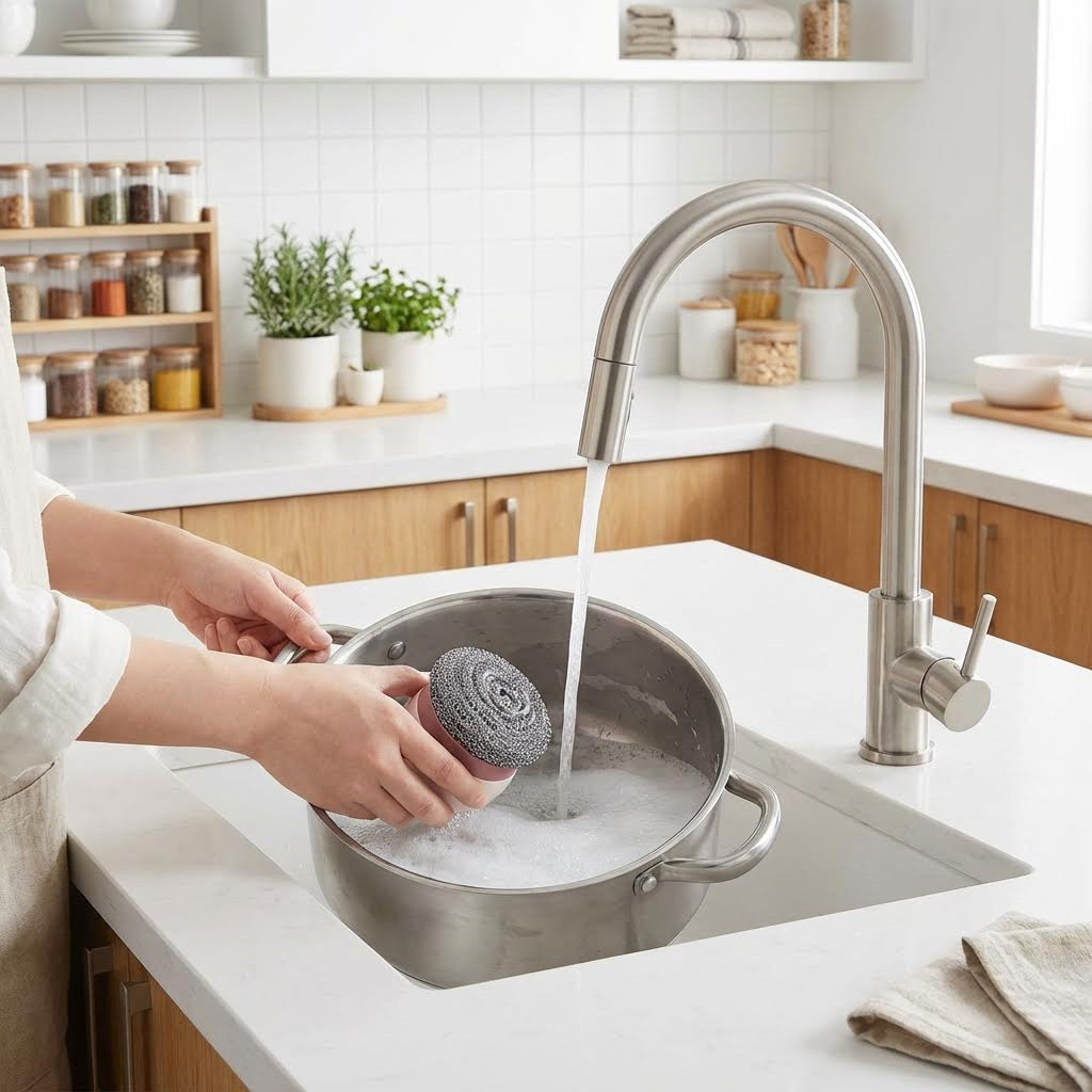 Cepillo Lavaloza con Dispensador