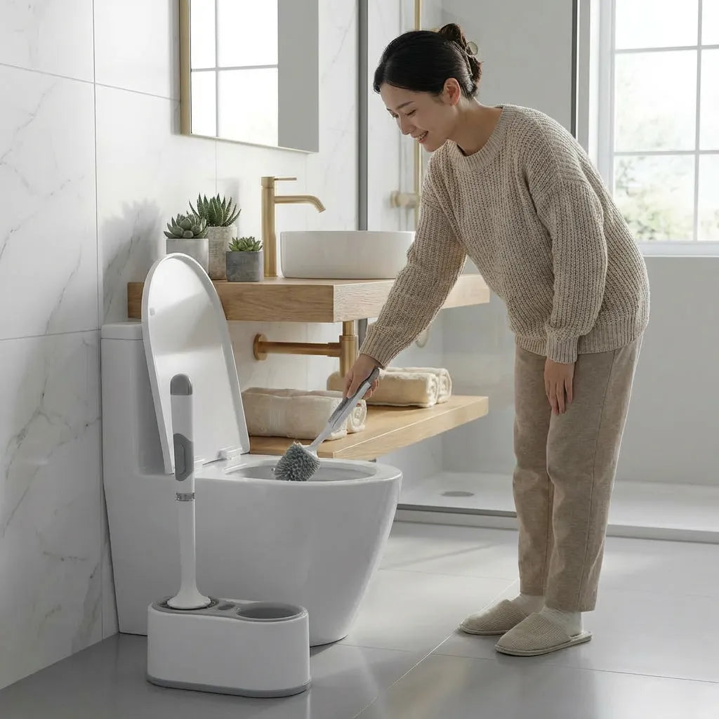 Combo de Cepillo de Inodoro de Silicona