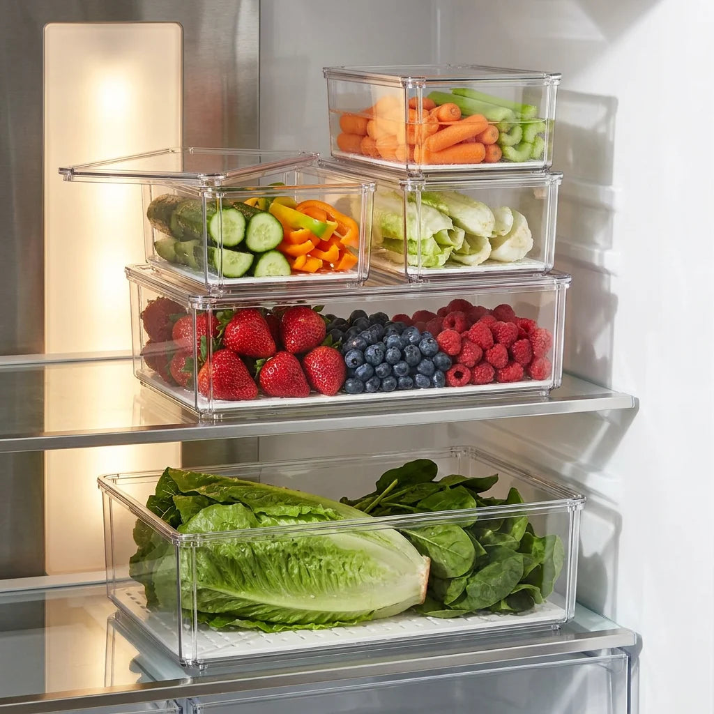 Contenedores de Alimentos para Refrigerador y Despensa