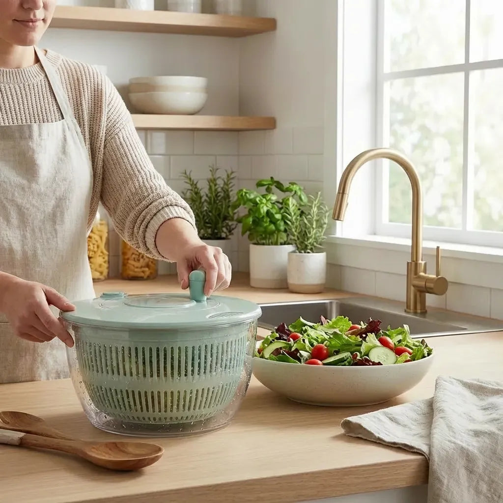 Escurridor Giratorio de Frutas y Verduras