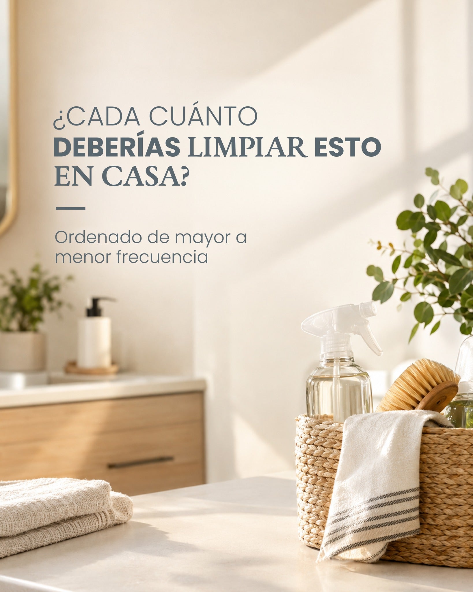 Cada cuánto deberías limpiar esto en casa
