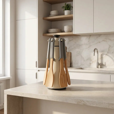 Juego de Utensilios de Cocina de Madera