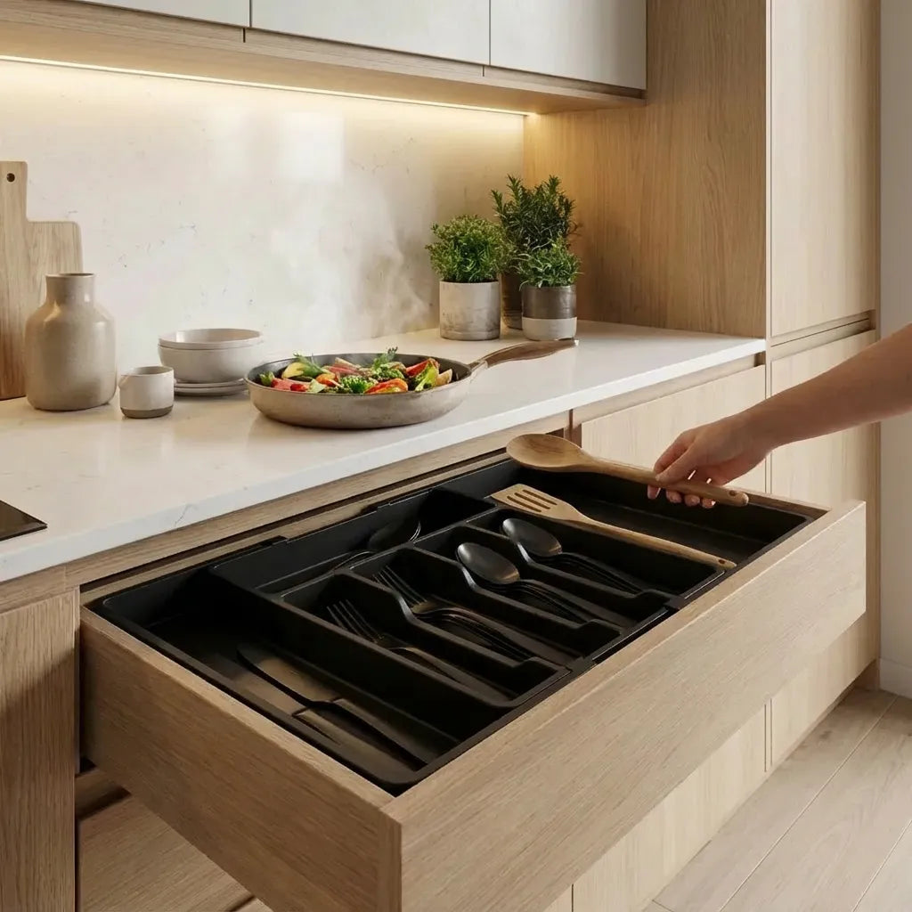 Organizador de Cajones de Cubiertos Expandible