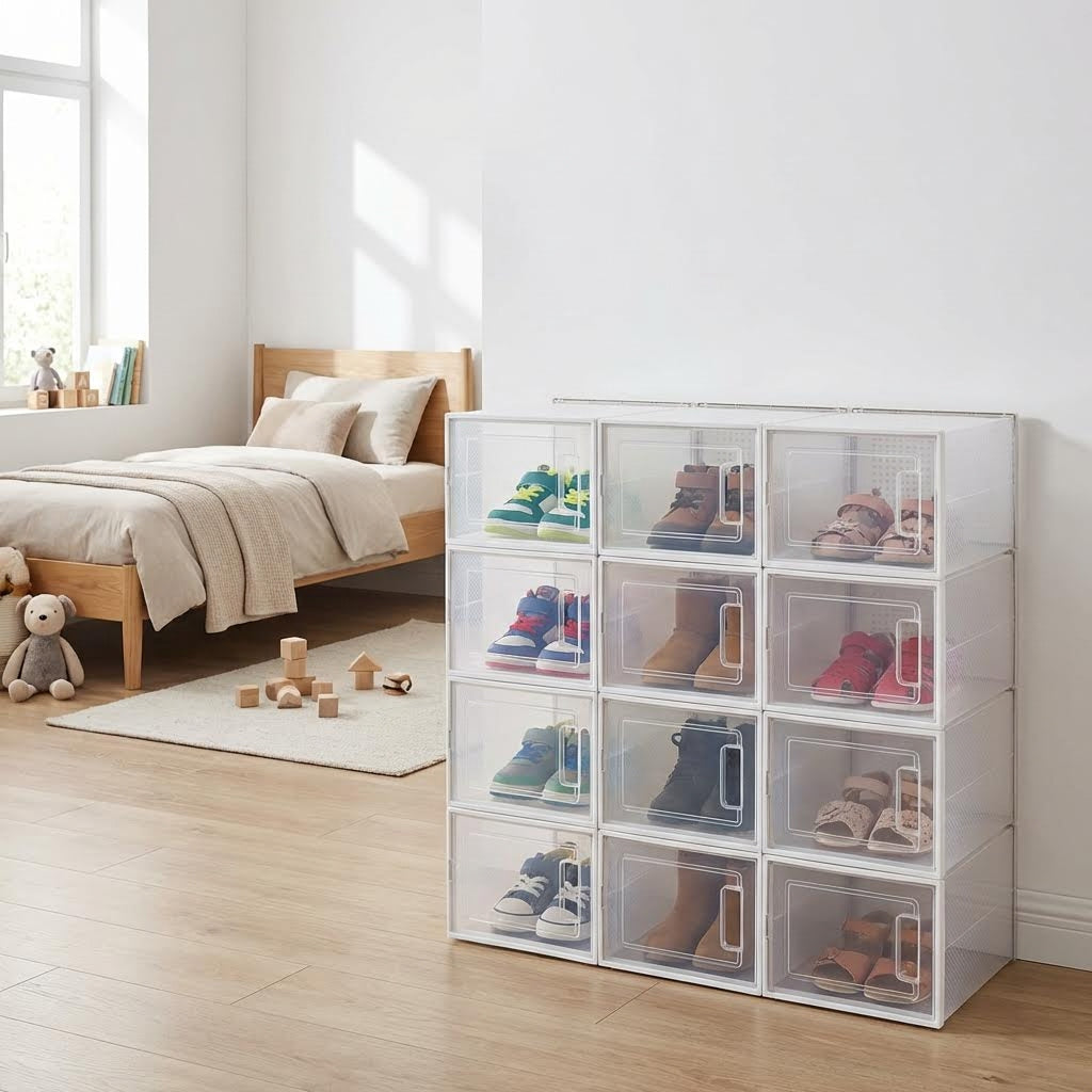 Set de 12 Cajas Retráctiles para Zapatos