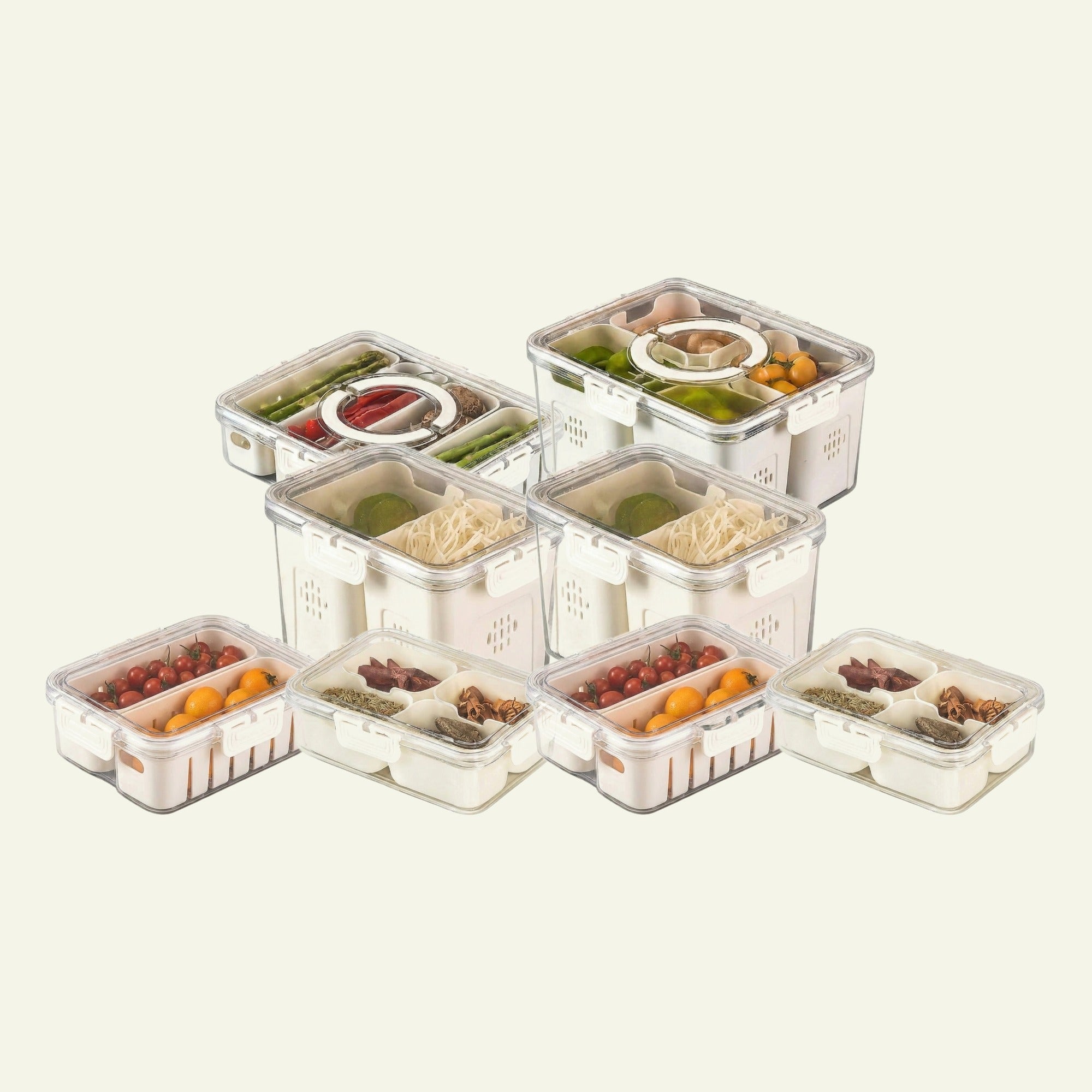 ZenTupp Set Nevera Completa: 8 organizadores para nevera en los cinco formatos